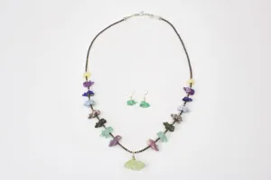Zuni Multistone Frog Fetish Necklace by Debra Gasper